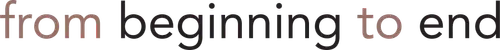 From Beginning to End logo